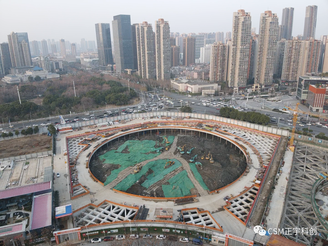 2023完美開端！上海金泰SMC工法鉆機(jī)助力武漢廣電全媒體中心項(xiàng)目